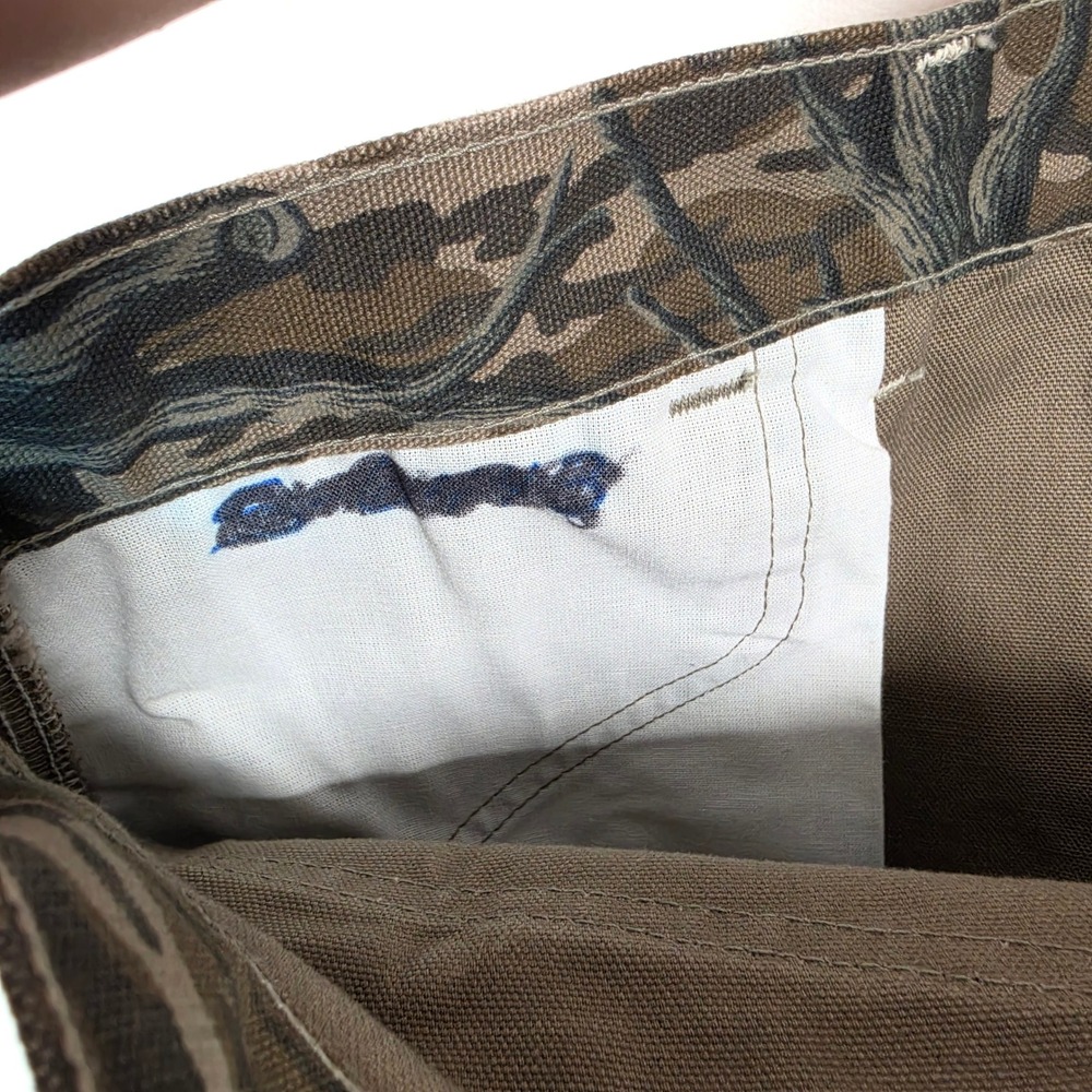 Vintage Carhartt Camo Pants Mens 38x32 Mossy Oak Bottomland USA Hunting RARE - Picture 8 of 16